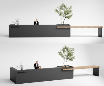 Modern Reception Desk-ID:650213002