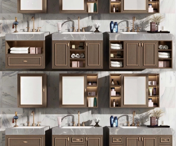 New Chinese Style Bathroom Cabinet-ID:591671945