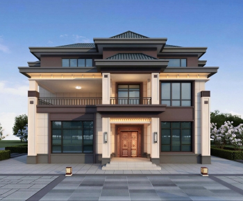 New Chinese Style Detached Villa-ID:351851022