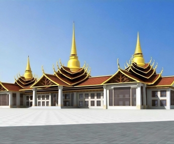 Southeast Asian Style Appearance Of Commercial Building-ID:941771986