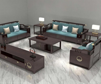New Chinese Style Sofa Combination-ID:101819991