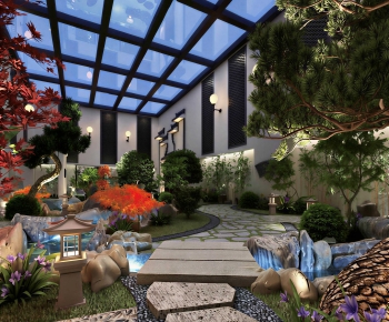 New Chinese Style Courtyard/landscape-ID:353682047