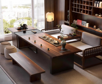 New Chinese Style Tea Tables And Chairs-ID:714364057