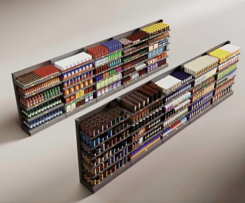 Modern Supermarket Shelf-ID:666111955