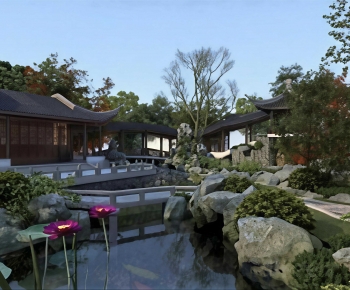 Chinese Style Courtyard/landscape-ID:578411102