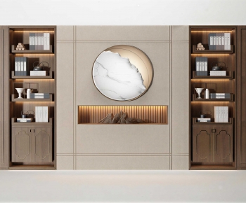 New Chinese Style Bookcase-ID:174346922