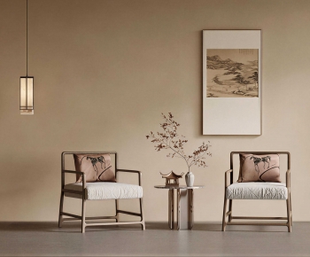 New Chinese Style Lounge Chair-ID:372319249
