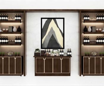 New Chinese Style Wine Cabinet-ID:700457108