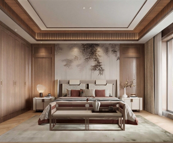 New Chinese Style Bedroom-ID:655190949