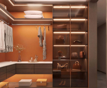 Modern Clothes Storage Area-ID:157629974