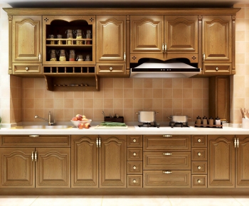 American Style Kitchen Cabinet-ID:618968014