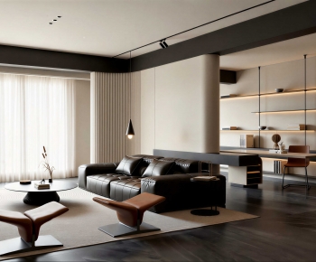 Modern A Living Room-ID:743125925