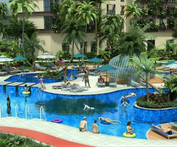 Modern Swimming Pool-ID:956124076