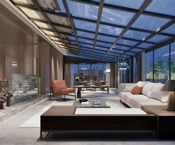 New Chinese Style Glass Sun Room-ID:774173025