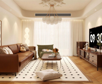 French Style A Living Room-ID:413739797