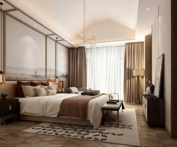 New Chinese Style Bedroom-ID:852515944
