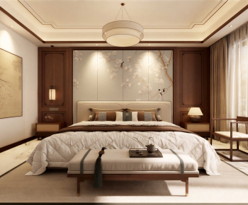 New Chinese Style Bedroom-ID:333559589