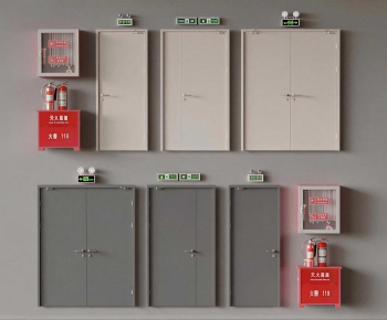Modern Fire Door-ID:967009076