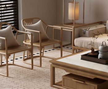 New Chinese Style Lounge Chair-ID:688563114