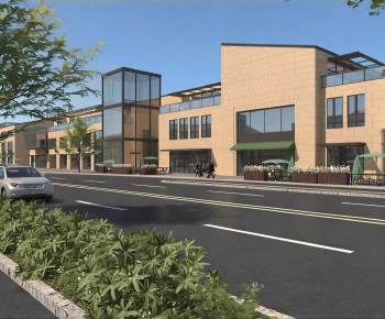 Modern School Building-ID:529829988
