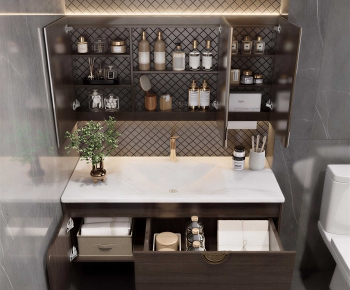 Modern Bathroom Cabinet-ID:750875953