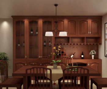 New Chinese Style Dining Room-ID:484823942