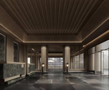 New Chinese Style Lobby Hall-ID:237929111