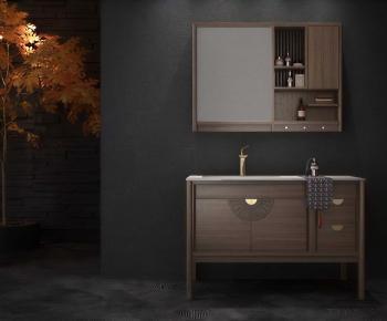 New Chinese Style Bathroom Cabinet-ID:814530856