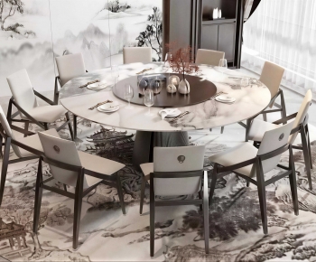 New Chinese Style Dining Table And Chairs-ID:822736026