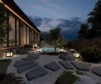 New Chinese Style Courtyard/landscape-ID:290050573