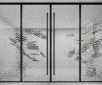 Modern Glass Screen Partition-ID:326883081
