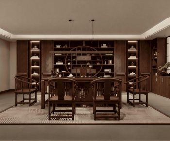 New Chinese Style Tea House-ID:724034071