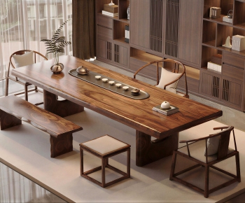 New Chinese Style Tea Tables And Chairs-ID:920136935