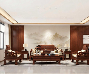 Chinese Style A Living Room-ID:153656019