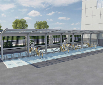Modern Outdoor Parking Lot-ID:835370064