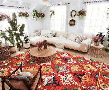 Modern A Living Room-ID:967528893