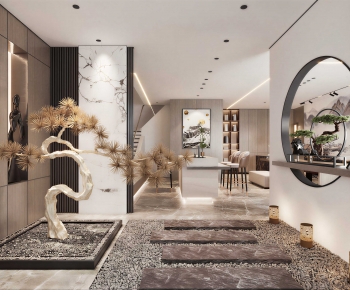 New Chinese Style Corridor-ID:856618883