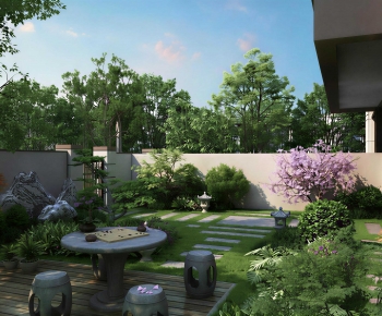 New Chinese Style Courtyard/landscape-ID:722848896