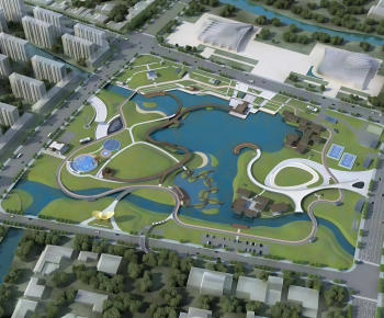 Modern Architectural Bird's-eye View Planning-ID:718067885