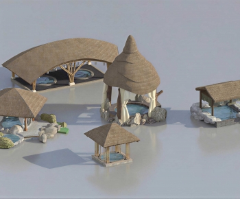 Southeast Asian Style Building Appearance-ID:406754024