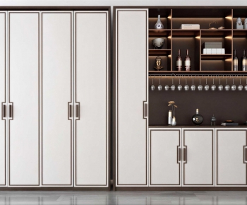 New Chinese Style Wine Cabinet-ID:753400365
