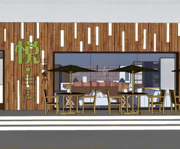 Modern Facade Element-ID:983671906