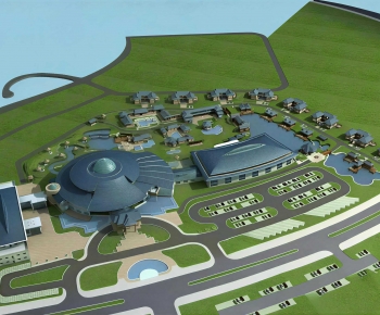 New Chinese Style Architectural Bird's-eye View Planning-ID:830817941