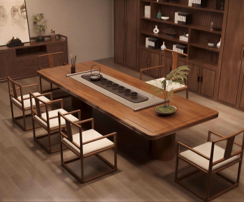 New Chinese Style Tea Tables And Chairs-ID:476634985