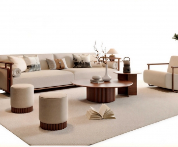 New Chinese Style Sofa Combination-ID:929219962