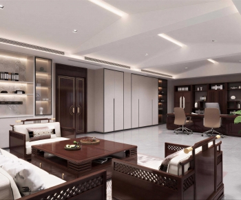 New Chinese Style Manager's Office-ID:281444078