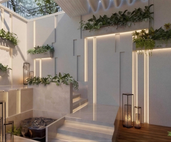 Modern Courtyard/landscape-ID:381067042