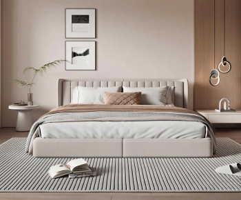 Modern Double Bed-ID:553290873
