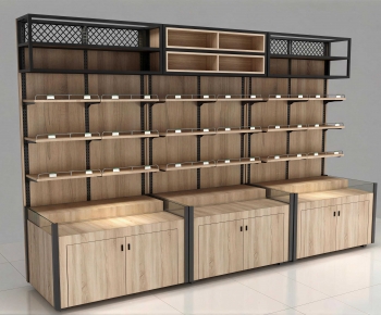 Industrial Style Supermarket Shelf-ID:539227965