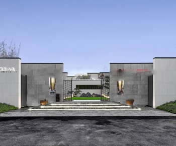Modern Facade Element-ID:934696919